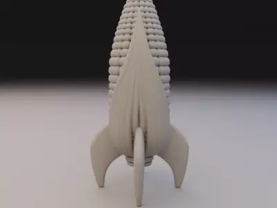 corn rocket  3D print model