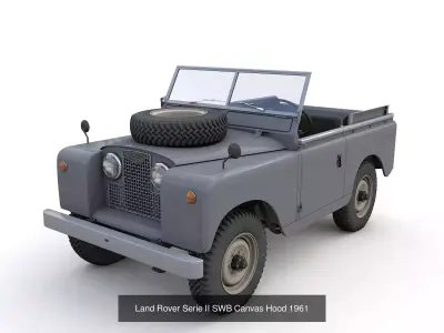 Land Rover Serie II 1961 3D Model Pack