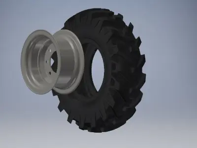  vehicle tire and wheel packages 3D model