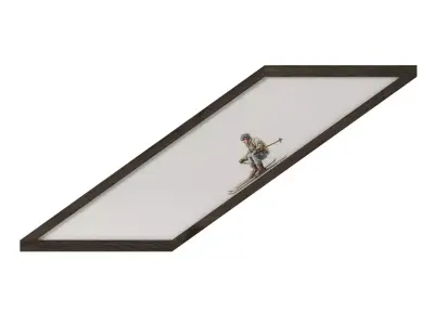 Illustrated wall art frame - Part 9 3D model