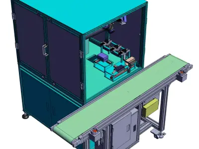 Automatic assembly loading and unloading machine 3D model
