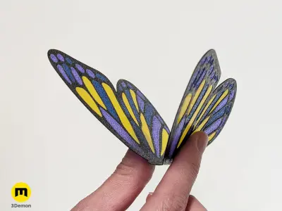 Butterfly Stained Glass Free 3D print model