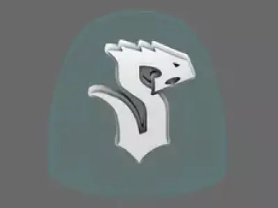 Void Serpents V10R Shoulder Symbols RIGHT 3D print model
