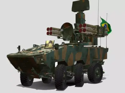 VECO GUARANI P 6X6 BR Low-poly 3D model