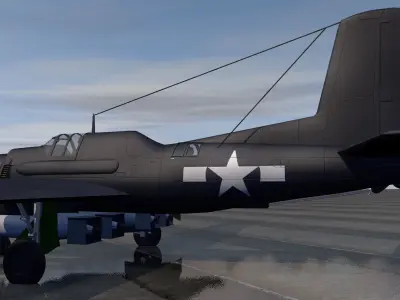Douglas XTB2D-1 Skypirate 3D model