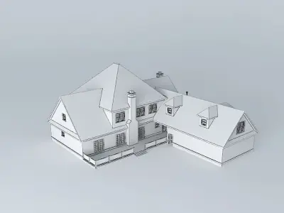 Brick Mansion Free 3D model