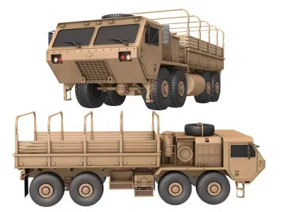 HEMTT A4 Cargo Truck - Army transport truck 3D model