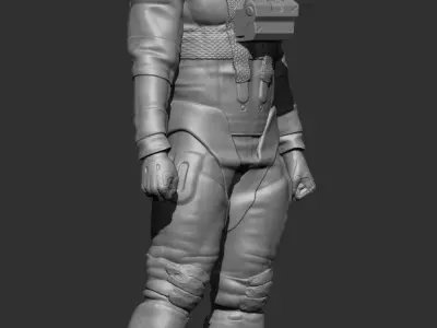 MaK STL Scale Figure Pilot Male 3D print model