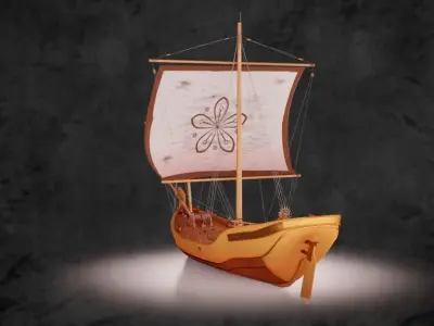 Low Poly Ship Low-poly 3D model purchase