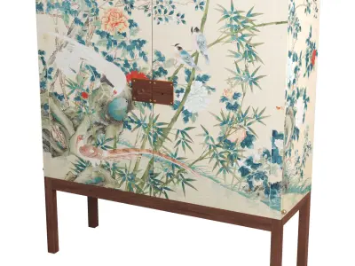 Josef Frank mahogany cabinet Svenskt Tenn 3D model