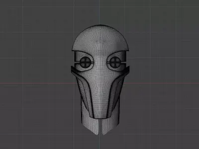 Automato head of bird Free 3D model