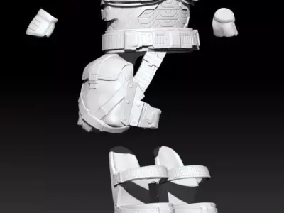 3D Print Model Gears Of War Augustus -Cole Train- Cole 3D print model
