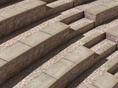  Semi-circular Ancient Amphitheater 