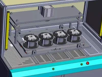 BMC plastic sealed stator cleaning machine 3D model