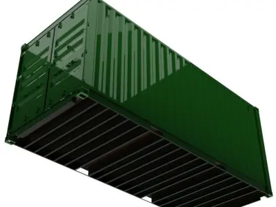 20FT ISO Shipping Container 3D model purchase