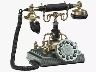 Retro Phone 3D model
