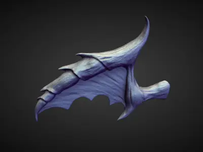 WING40 high poly sculpt 3D model
