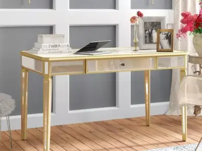 Daniyel Glass Desk 3D model