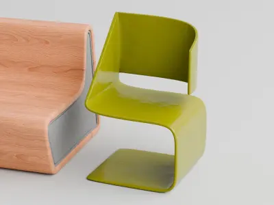 Modern Designer Chairs Collection Free low-poly 3D model