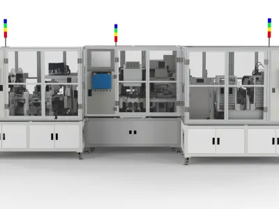 Automatic Lithium Battery Insurance Welding Machine 3D model