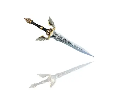 Regalia Dagger Low-poly 3D model