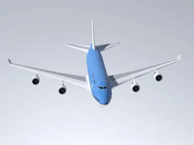 boeing 747-400 KLM 3D model