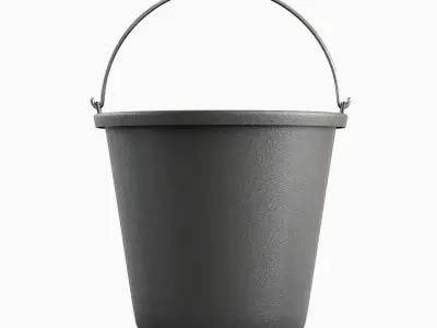 Industrial Plastic Bucket B 01 3D model