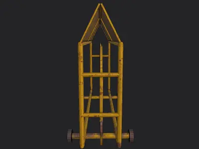 Police Barrier Low-poly 3D model purchase