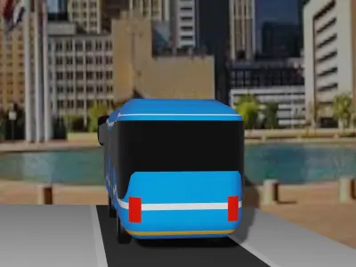 bus transport 3D model