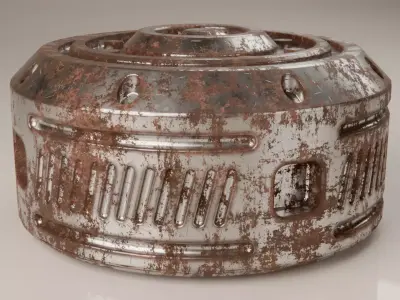 Rusty Mechanical Prop 1 3D model