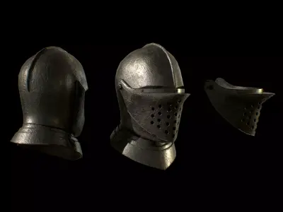 HIE Helmet D200130 Low-poly 3D model