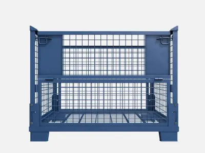 Euro Mesh Pallet Foldable Epal Box Pallet 3D model