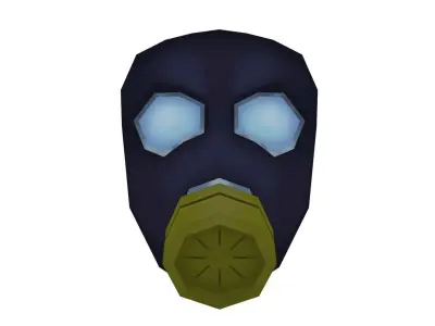 Gas Mask - Hand Painted 3D model