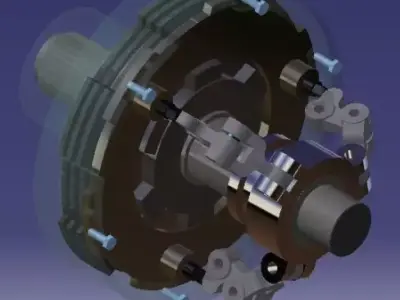 Automobile Clutch-Assembly 3D model