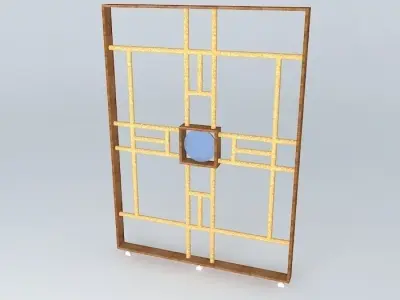 Mobile partition 3D model