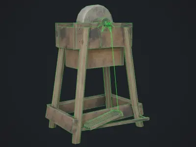 Grinding Wheel Low-poly 3D model purchase