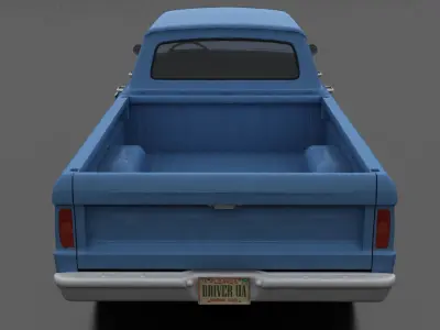 F-Series F-250 CrewCab Pickup 1965 Low-poly 3D model