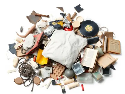 Urban Trash Collection model pack Low-poly 3D model