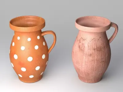 Clay Jugs 3D model
