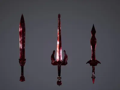 Modular Blades Emporium Part 1 Low-poly 3D model