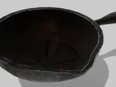 OB 00 27 vampire hunter pan Low-poly 3D model