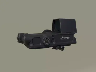 1P87 Valday PK-120 Holographic Sight Low-poly 3D model