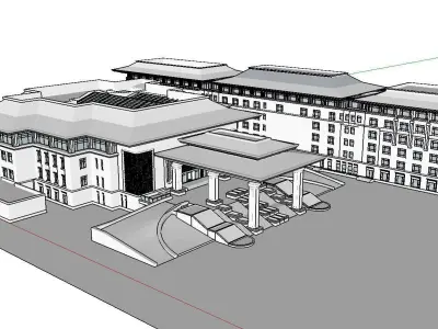 vacation spot-Resort-Fashion Leisure Hotel-0149 3D model