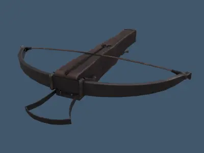 Fantasy Style Crossbow Free low-poly 3D model