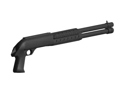 shotgun 3D model 9