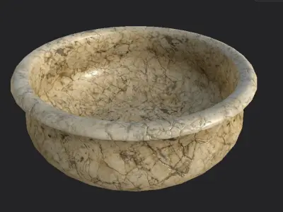 Marble Bowl 3D model