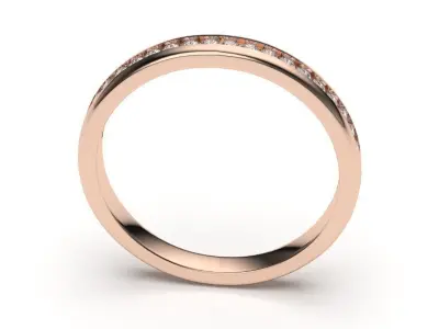 solitaire with ring sizes  8 part S36 3D print model