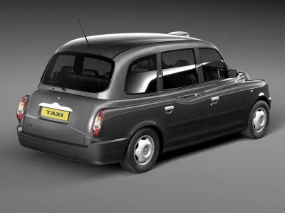 London Taxi TX4 3D model