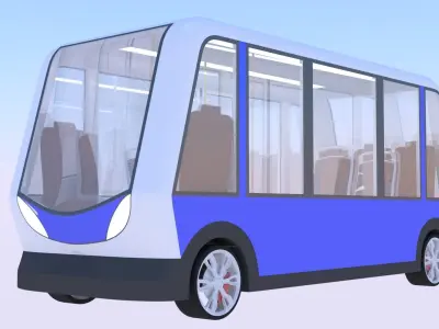 Shuttle minibus concept 2024 3D model