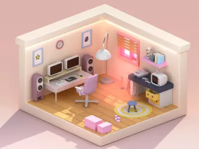 STUDIO ENVIRONMENT FOR YOUR MODELS - READ THE DESCRIPTION  3D model